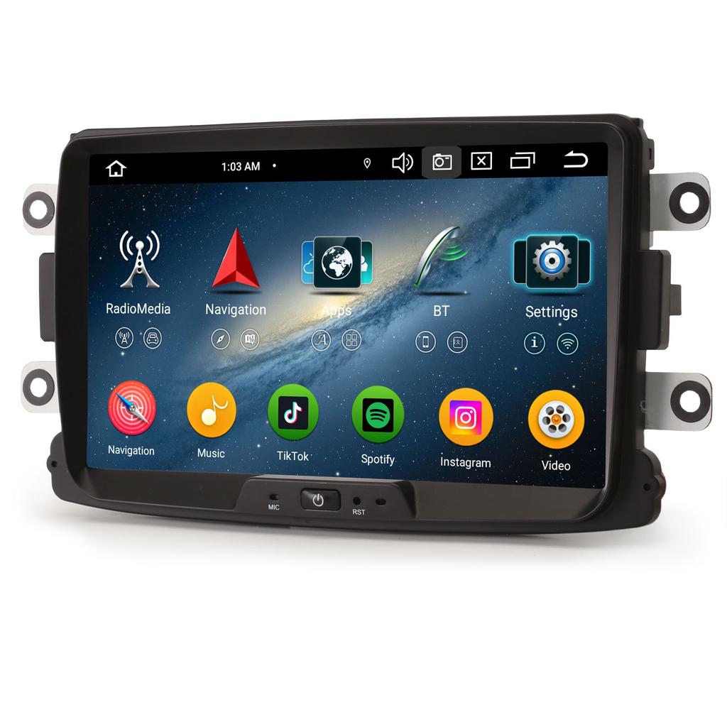 EU Stock ES5529D Android 14 Car Stereo Erisin GPS Autoradio for Renault Dacia Carplay Auto Multimedia for DVD USB Split Screen