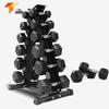 Ta Gong Hexagonal Rubber Coated Fixed Weight Dumbbell