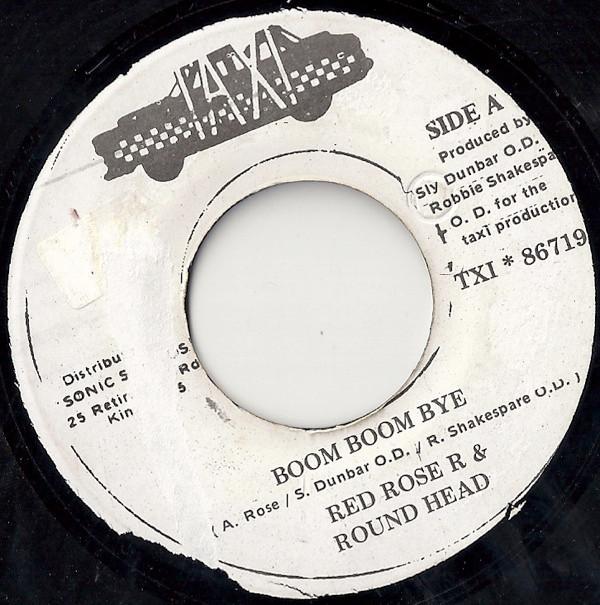 7-дюймовая пластинка RED ROSE R КРУГЛАЯ ГОЛОВКА Boom Boom Bye NONE Ямайка Регги Ска Даб Б/у