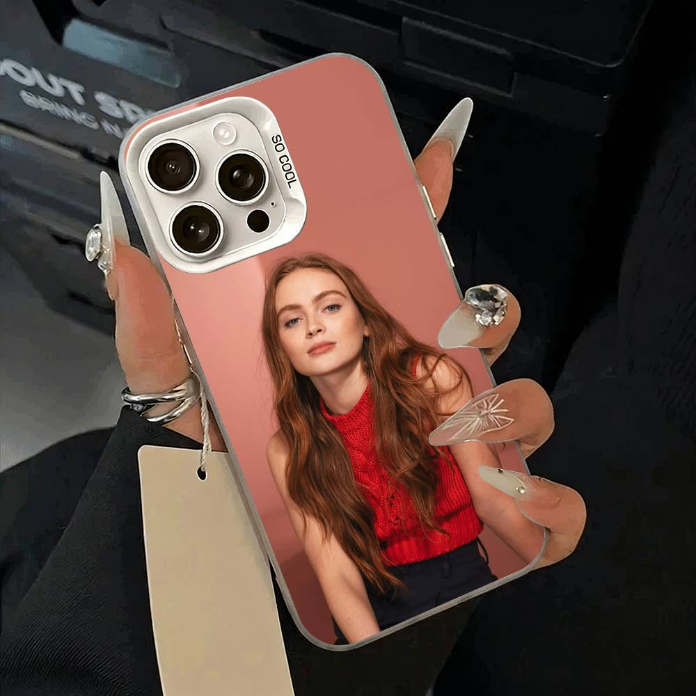 Actress-Sadie Sink Phone Case For IPhone 17 Air 16 15 14 13 12 11 Pro Max White Sliver Hard Cover