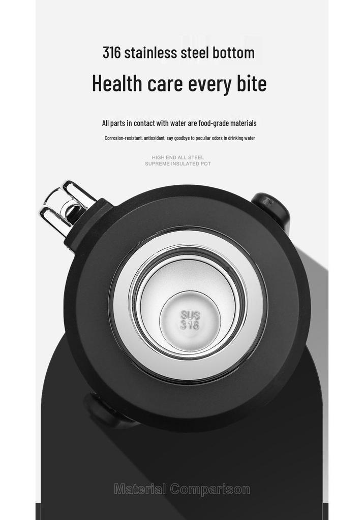 Большой дорожный термос из нержавеющей стали - Идеально подходит для использования на природе, в машине, дома или в общежитии