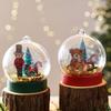 2026 New Wooden Bear Soldier Plastic Crystal Ball Ornament DIY Christmas Ornament