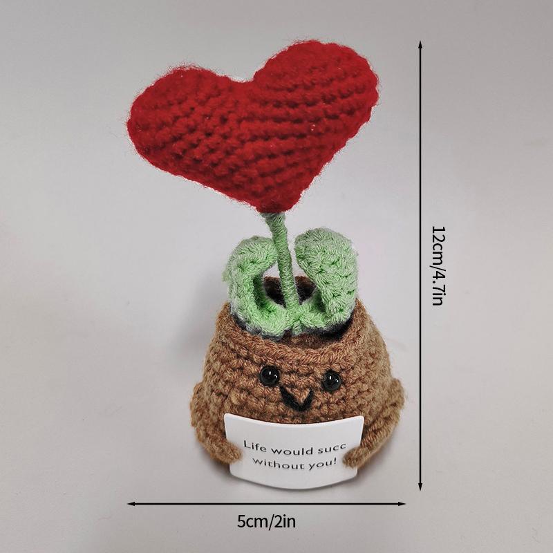 Вязаный крючком картофель, искусственный вязаный крючком картофель, набор игрушек, настольные аксессуары, украшение для комнаты, офиса, рабочего стола, украшение для детской комнаты, домашний декор