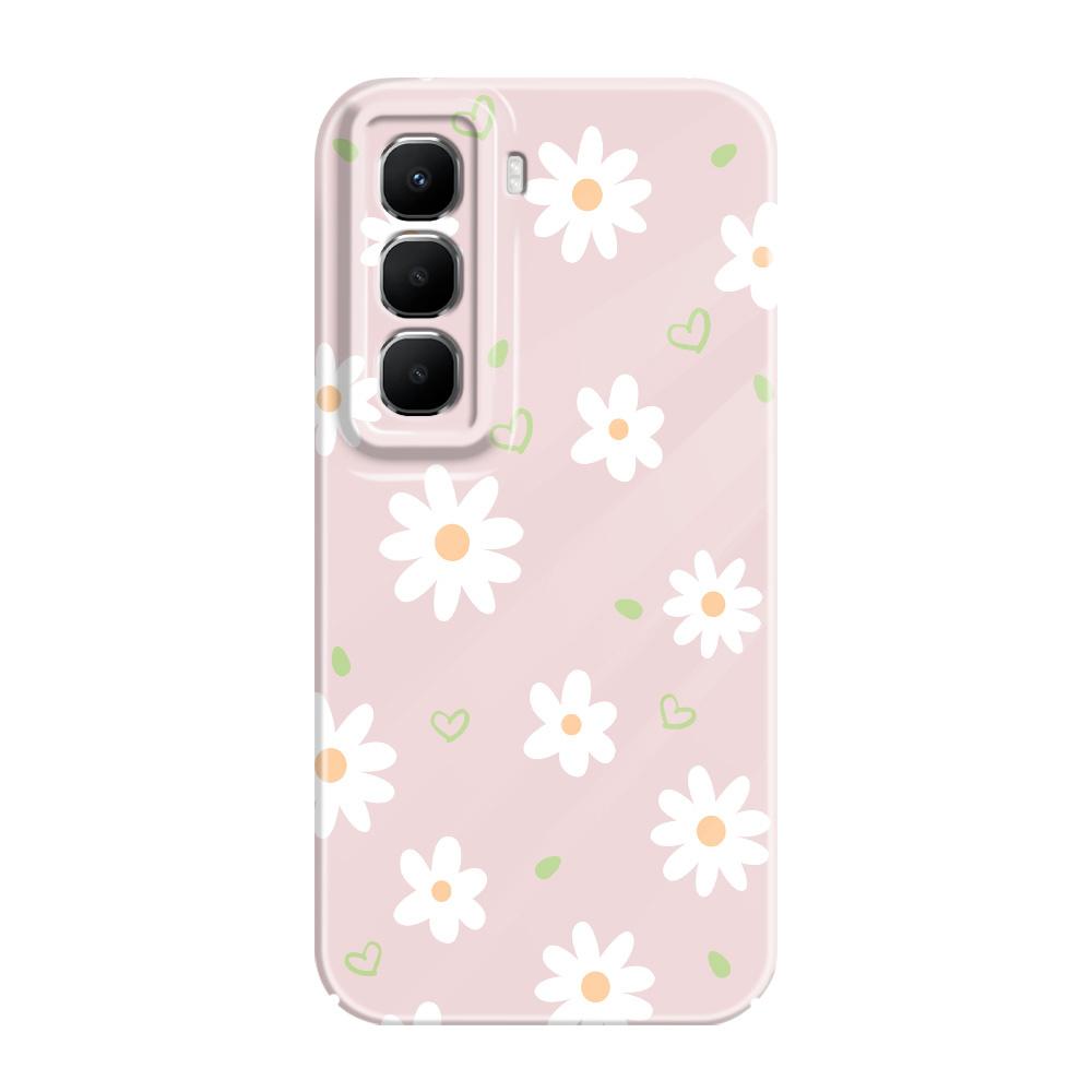 Нежный чехол- Daisy для Infinix Hot 60 60I 40 30I 12 10 Note 50 30 Pro Plus Play 4G 5G Пленка Жесткая Крышка
