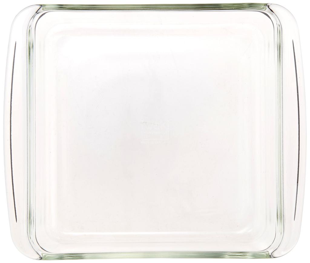 iwaki Heat-Resistant Glass Cake Mold/Gratin Dish, Square, 18x18cm, KBC221