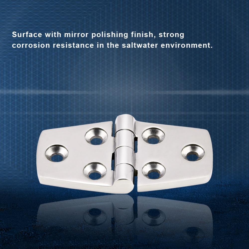 76 * 38mm/102*38mm Marine Boat Cabin Door 316 Stainless Steel Flush Door Hinge Marine Lids