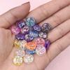 Loose Button Beads DIY Bracelet DIY Handmade Materials 20pcs 12mm Acrylic Round Mobile Phone Chain Multi-cut Solid Color
