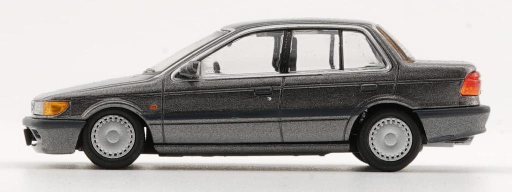 BM CREATIONS Mitsubishi Lancer GTI 1988 Серебристый Правый руль Готовая модель 64B0176 1/64