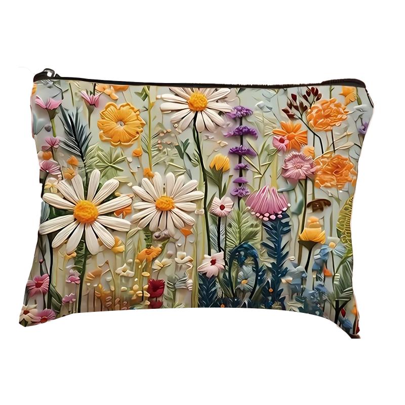 Бохо Винтаж Двусторонняя Принтованная Косметичка Дорожная Сумка для Туалетных Принадлежностей для Женщин Большая Вместимость Сумка для Макияжа Сумки для Хранения Подарки