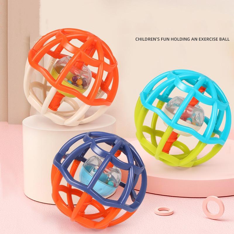 Baby Hand Grasp Ball Infant Puzzle Soft Glue Fitness Ball Kids Grasp Ability Training Color Cognition Parent-child Interaction