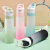 700ml Water Bottle Large-capacity BPA Free Spray Design Gradient Color Girls Outdoor Sport Fitness Water Cup Daily Use