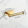 Stainless Steel Toilet Paper Holder, No Drill Wall Mount Bathroom Tissue Roll Holder for Restroom