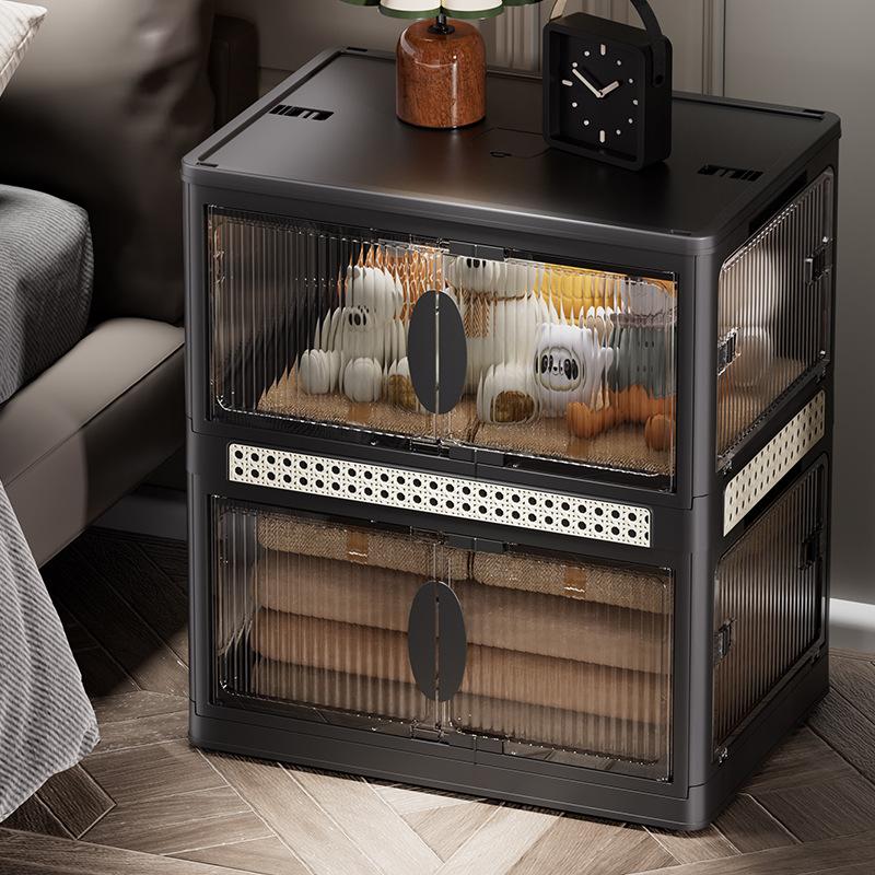 Large-capacity Storage Cabinet, Retro Clothes Sorting Storage Box, Household Seven-door Medieval Clothing Simple Locker