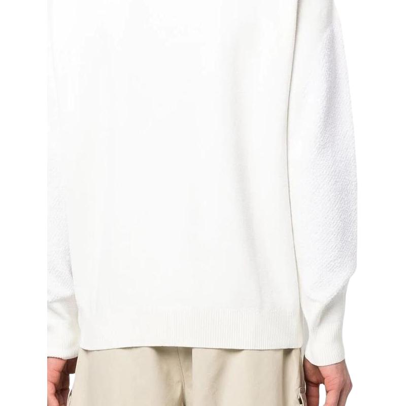 STONE ISLAND Ss23 Пуловер с круглым вырезом и принтом логотипа, с длинными рукавами, мужской свитшот, белый 7815519B4-V0099