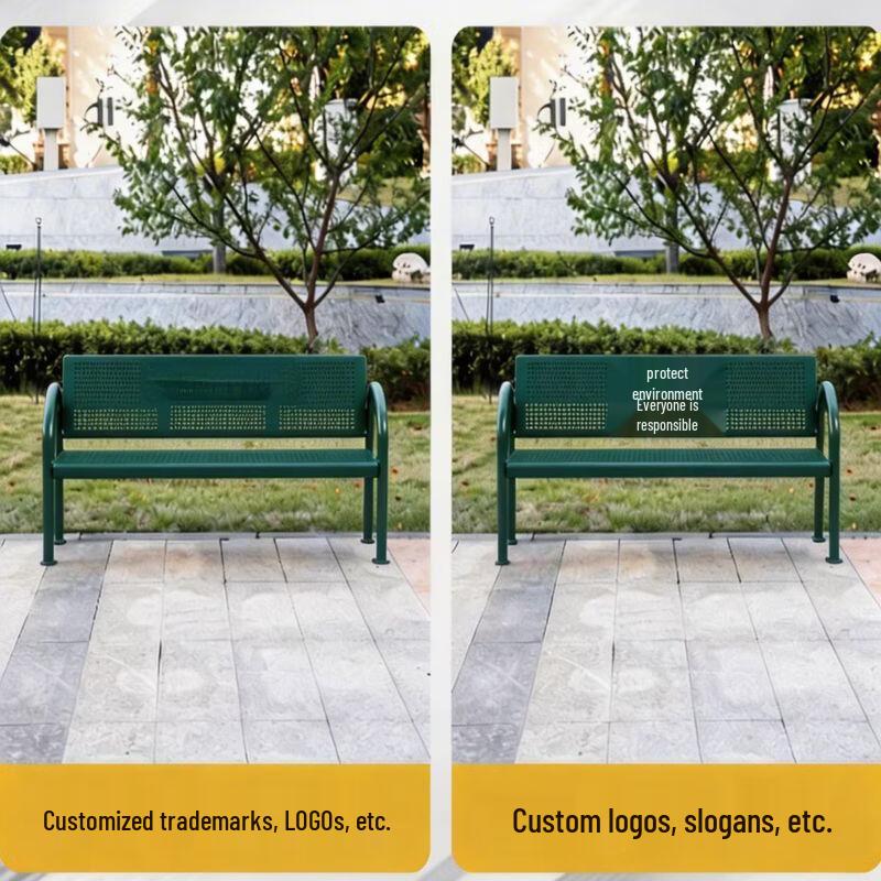 Outdoor Park Bench with Sunshade