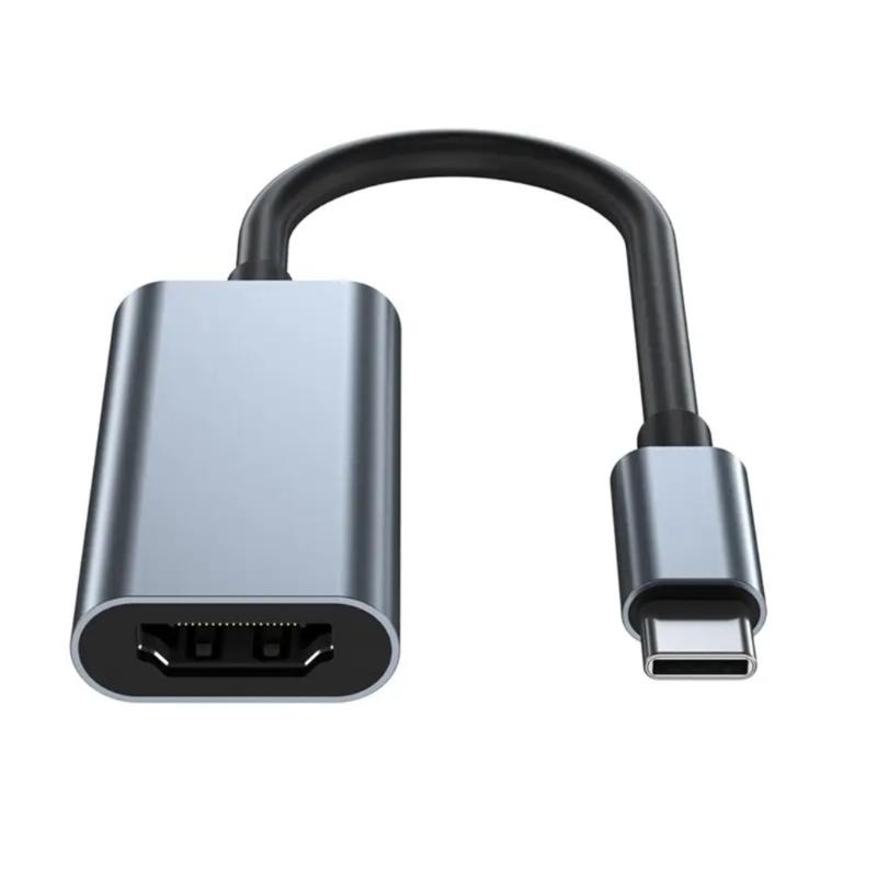 Адаптер USB C (папа) на HDMI Штекер и Play Функциональность для ПК, ноутбука, игровых консолей Приложения Многослойное экранирование