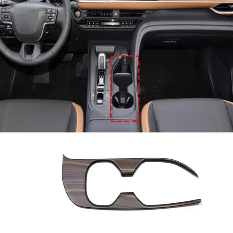 Для Toyota Crown Crossover Sport Cross 2024 Аксессуары для салона из персикового дерева Панель переключения передач Накладка на дверную чашу Накладка на переключатель окна