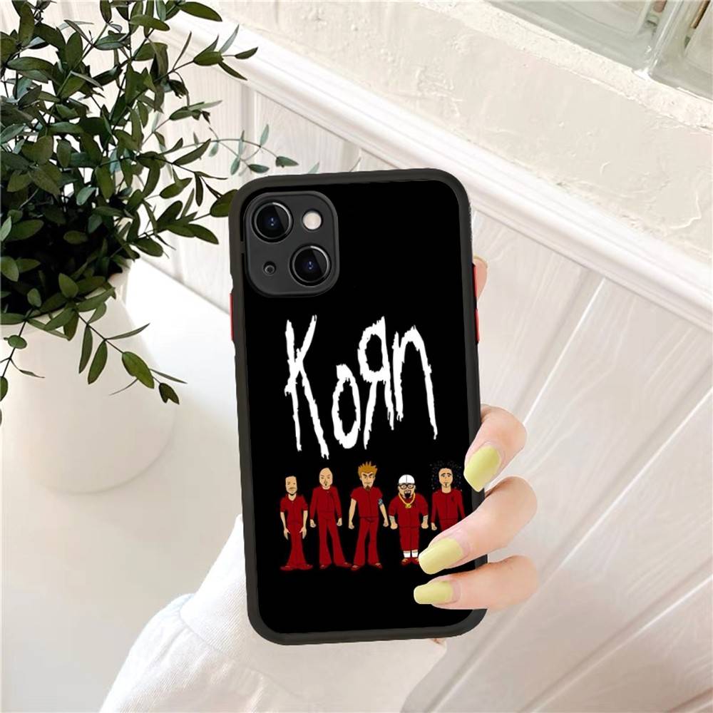 Rock Band K-Korn Phone Case for iPhone 16 15 14 11 12 13 Pro Max X XS Translucent Matte Cover