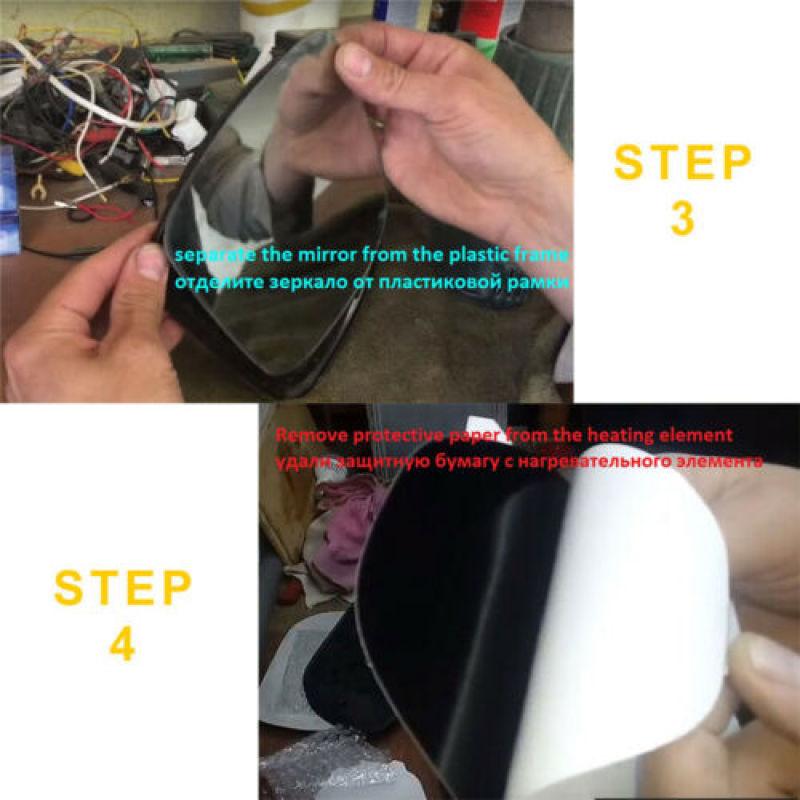 Универсальный 12 В автомобильных зеркал с подогревом, быстрый теплый обогреватель для удаления льда, дождя и инея