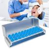 8/12/30 Holes Dental Bur Autoclavable Case Organizer with Cover Bur Holder Tips Sterilization Box Block Case Instrument Storage Stand Disinfection Box