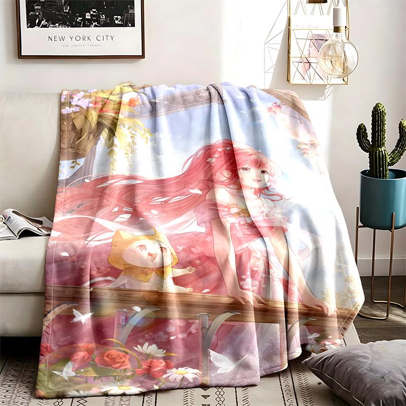 Shining Nikki Theme Blanket Suitable For The Sofa Camping And Travel Made Of Soft Flannel Material An Ideal Gift For Occasions Such As Birthday