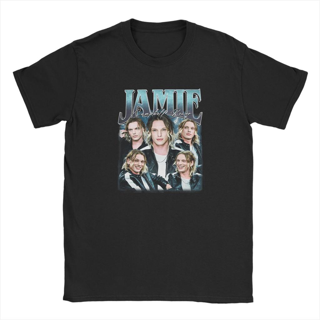 Casual TShirt Summer JJamie Campbell Bower Trendy Cool T Shirts 100 Cotton Tshirt for Fun Loose Short Sleeve Clothing