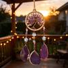 Tree of Life Crystal Suncatcher Hanging Ornament Rainbow Maker Window Hanging ForHealing Yoga Home Decor