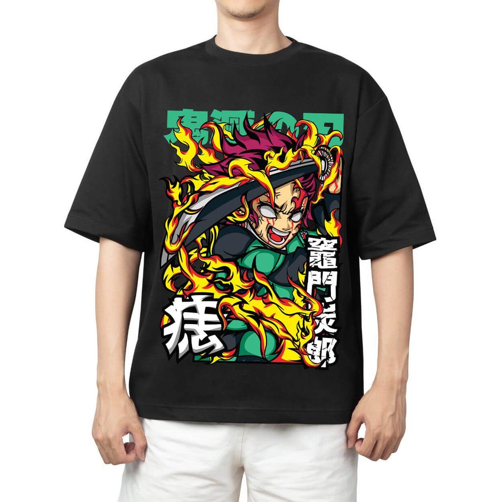 Demon Slayer Mitsuri Kanroji Love Hashira Anime Print T Shirt Men 2026 Summer Casual Streetwear Oversized Cotton Tees