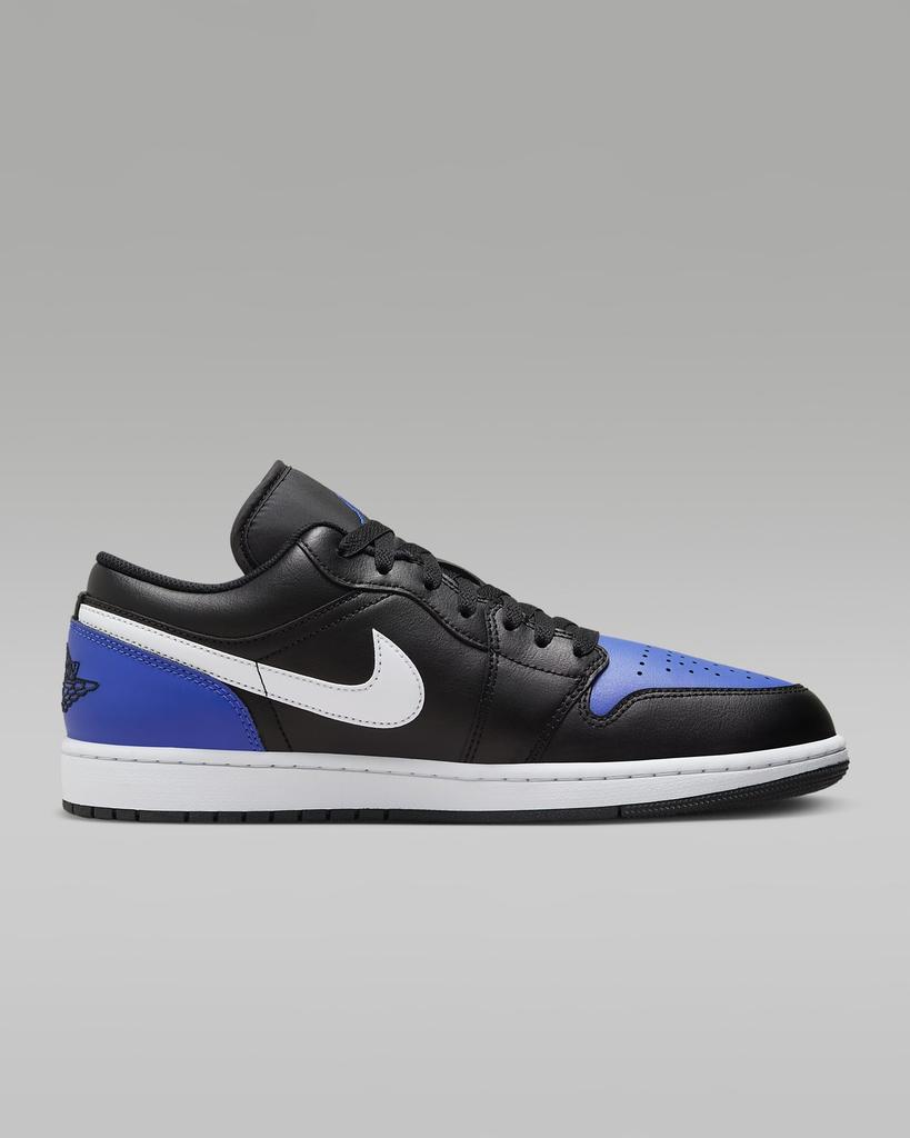 553558-042 Nike Air Jordan 1 Low Черный Игровой Синий Белый (Мужской)