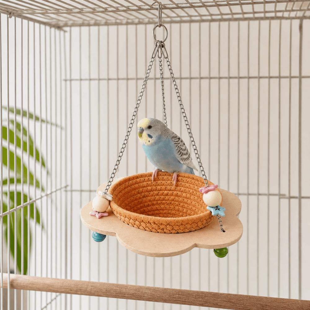 Cozy Woven Bird Nest Round Bird Sleeping Hut Multi-Purpose Hanging Bird Nest  Bird Breeding