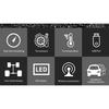 JMCQ TPMS Car Security Alarm System Tire Pressure Alarm Monitor System 4 Auto Tyre Pressure Sensors Cigarette Lighter Display