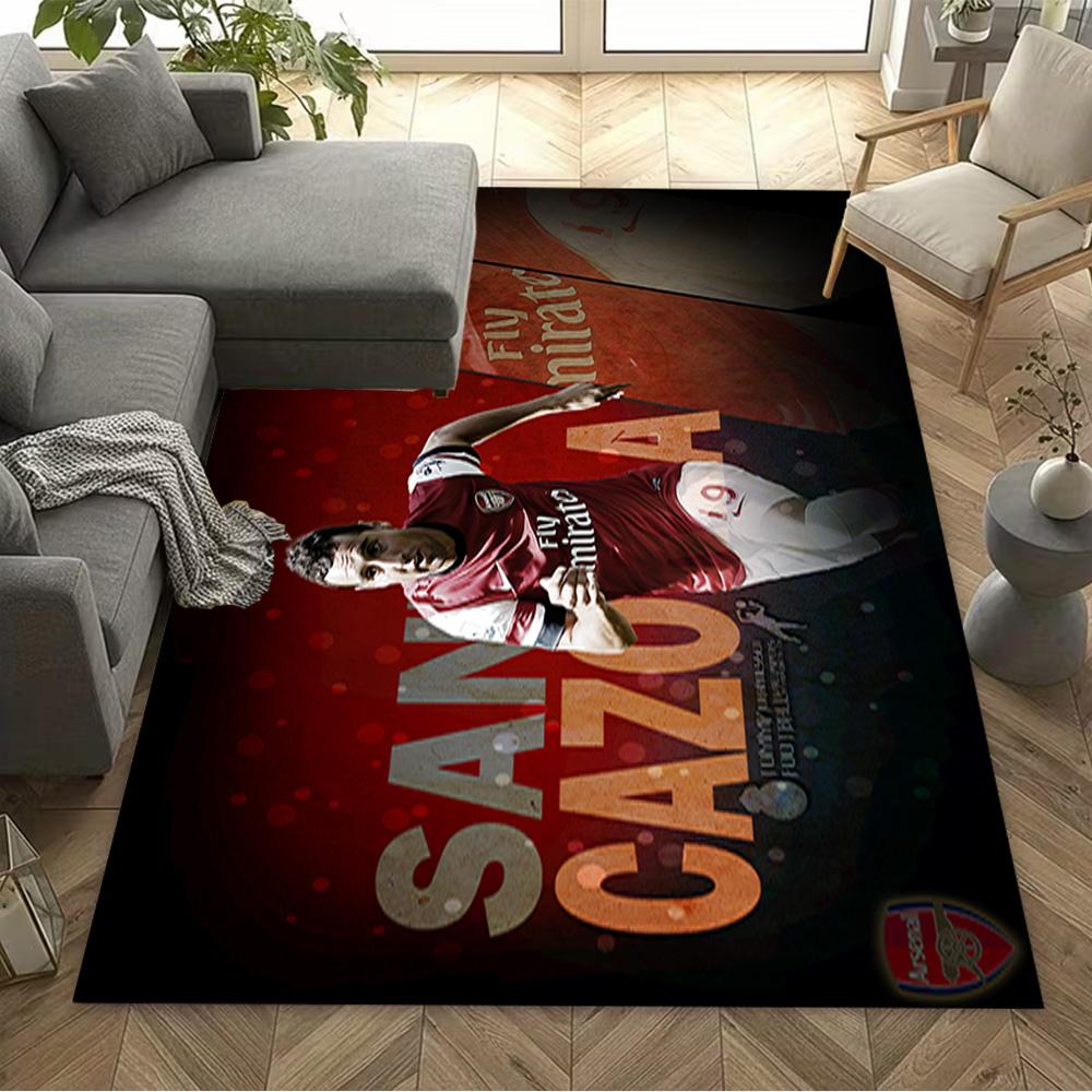 Santi Cazorla Arsenal Legend Floor Rug Office Rug Suitable for Game Room Balcony Playrooms Living Rooms Antislip Carpet Anime Office Decor