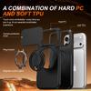 Shockproof Case For iPhone 17 Pro Max 18 16 15 13 12 Heavy Duty 360 Rotate Car Ring Slide Camera Protective Phone Case Cover