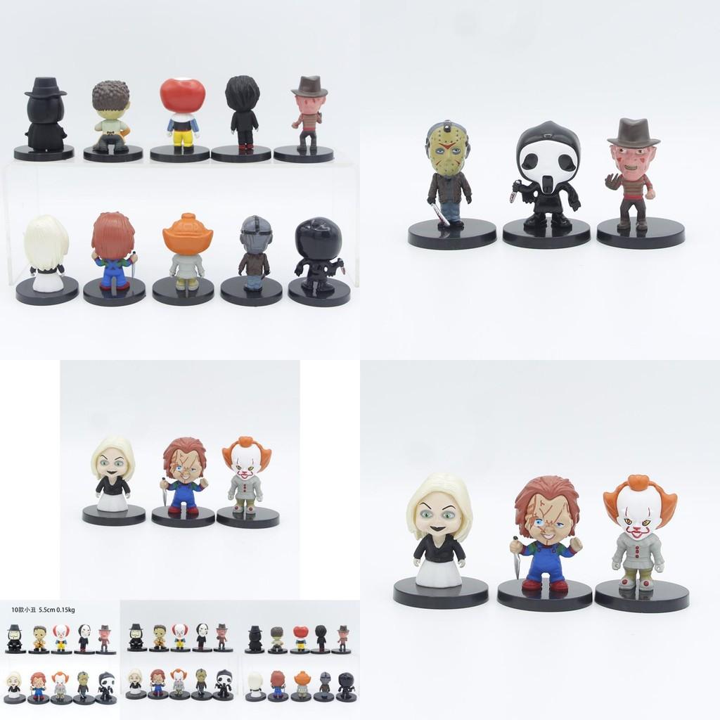 Уникальные модели персонажей американских фильмов ужасов Клоун Джейсон Фредди Чаки для подарков на Хэллоуин