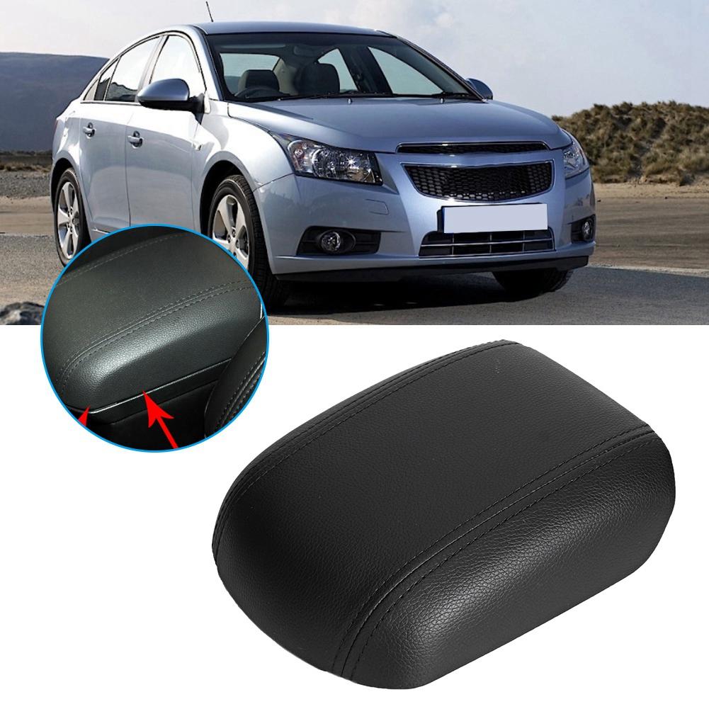 Center Console Armrest Cover Lid Fit for Chevrolet Cruze 2009 2014 (Black)
