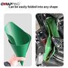 Гибкий сливной инструмент Складная автомобильная воронка Направляющая пластина для масла Инструменты для заливки моторного масла мотоцикла и автомобиля Универсальные автомобильные аксессуары