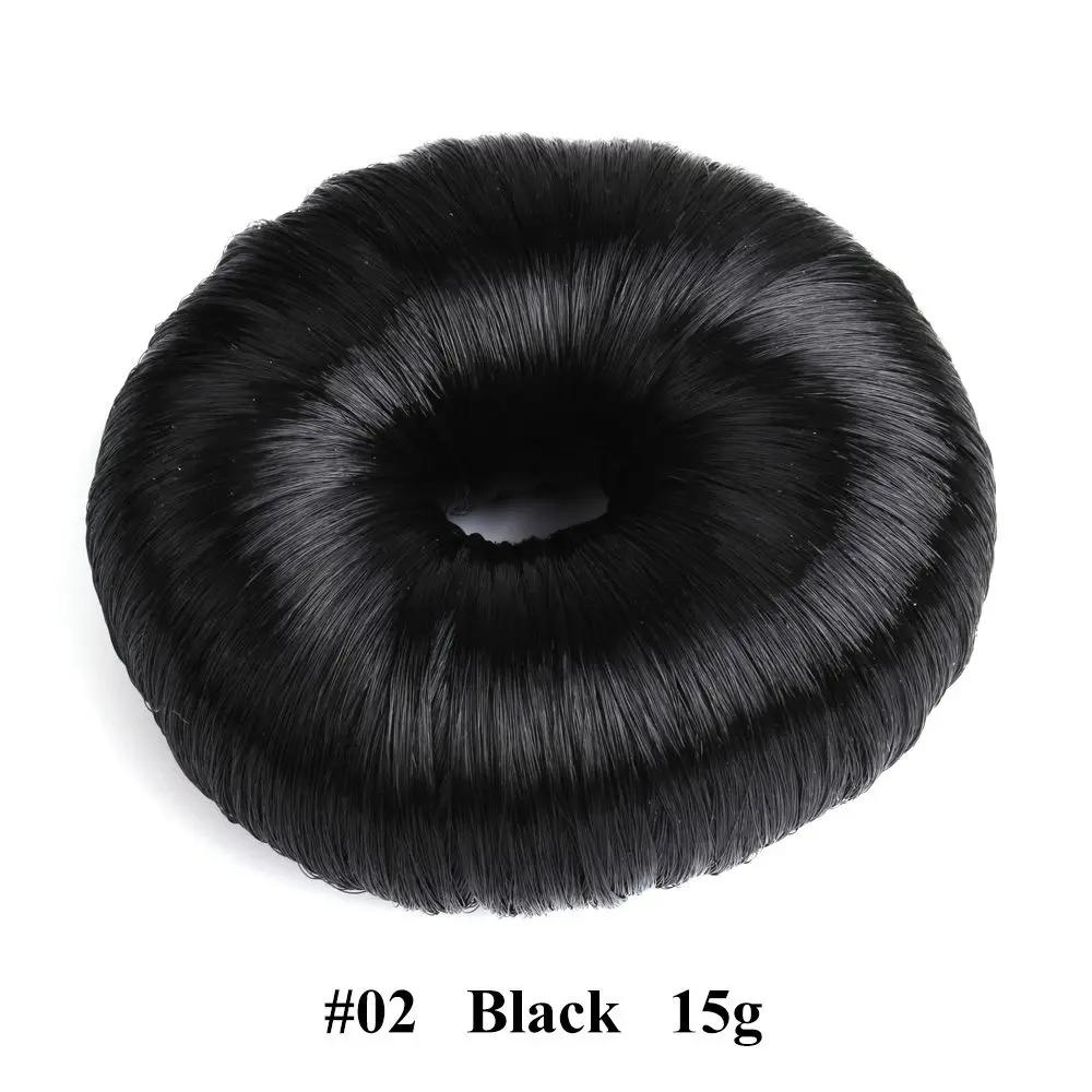 Fashion Elegant Black Hair Wig Hair Clip Brown Hair Styling Tools Hair Donut Shaper Bun Maker Hair Ring DIY