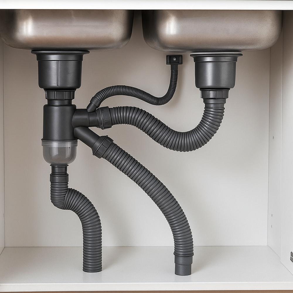 Водонепроницаемый кухонный слив из нержавеющей стали, дезодорирующая сливная труба, кухонная раковина