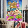 CCandy CCrush SSaga Cartoon Tapestry Art Science Fiction Room Home Decor Art Home Decor