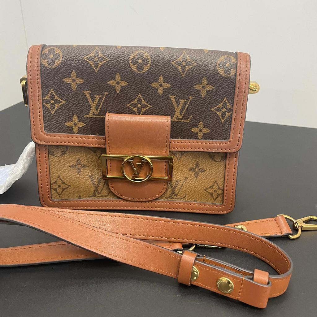 [Pre-Owned] Louis Vuitton Mini Dauphine 'Brown Monogram Reverse Canvas' - Very Good #BI7LZ