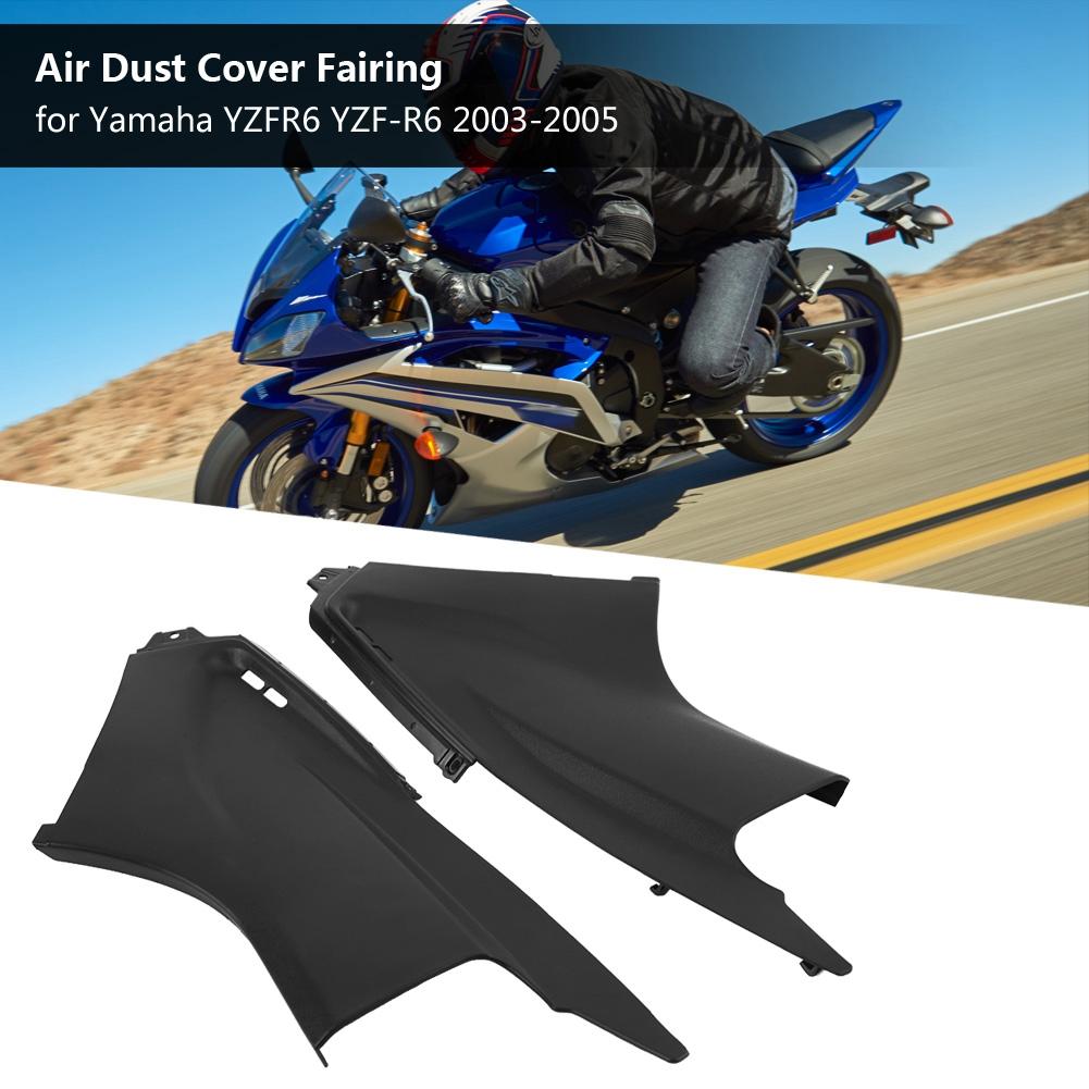 1 Pair Black Air Dust Cover Fairing Insert Part for Yamaha YZFR6 YZF R6 2003 2005