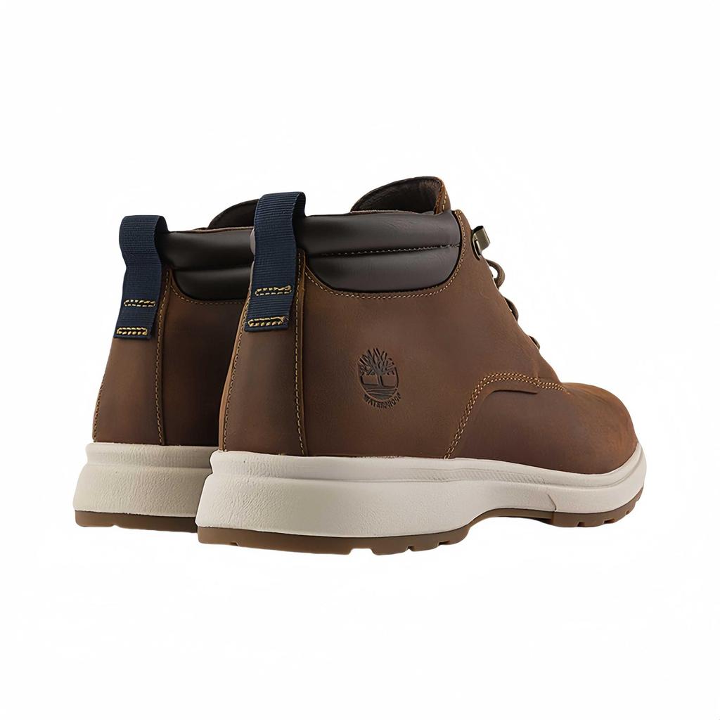 Timberland Водонепроницаемые Короткие Ботинки до Середины Икры для Улицы Средний Каблук 3 5см Мужские Ржаво-Красные A5V1N