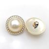 10PCS Beautiful Shank Buttons Round Gold Color Pearlized Shank Buttons Woman's Blouse Coat Clothes Accessories