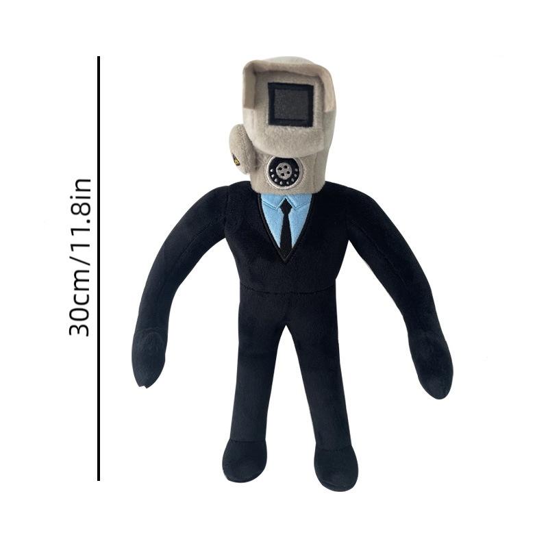 30 см Skibidi Туалет Мягкая плюшевая игрушка Монитор ТВ Фаршированные куклы Шутки игры Реквизит Забавный подарок