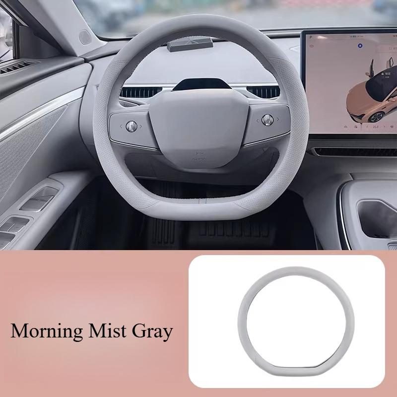 For XPeng Mona M03 2025 Steering Wheel Cover Interior Dawn Purple Modified Non-slip Sweat-absorbing Breathable Accessories