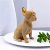 Скандинавская скульптура животного, смоляные фигурки бульдога, сидящая статуя французского бульдога для украшения рабочего стола в интерьере комнаты