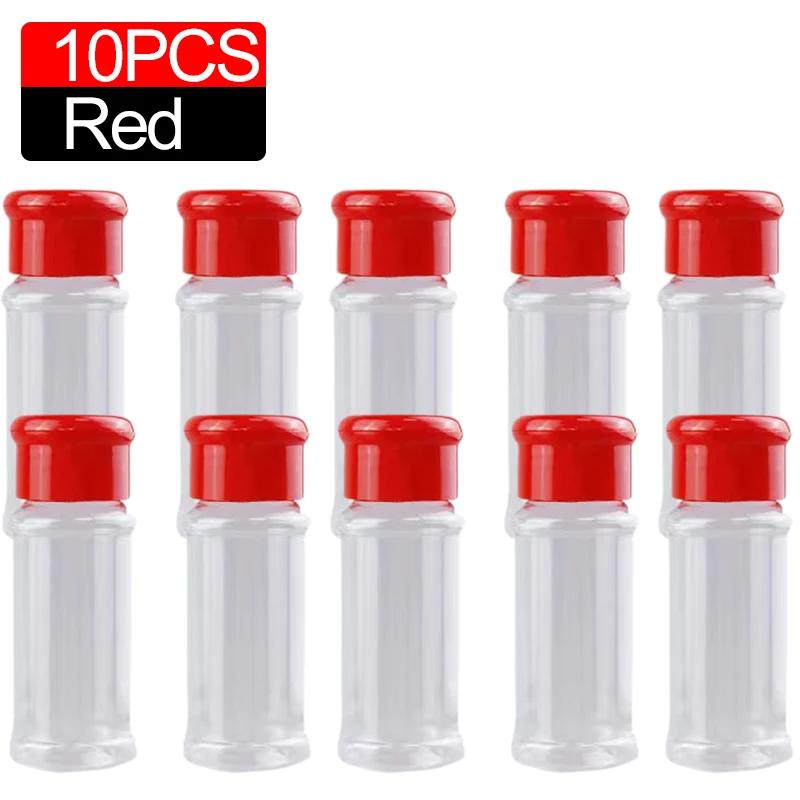 100 мл прозрачная бутылка для специй солонка перечница пластиковые банки для приправ барбекю коробка для приправ кухонные гаджеты банка для хранения порошка