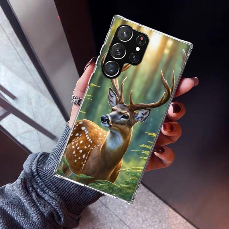 Deer Hunting Camo Phone Case For Samsung Galaxy S26 S25 Edge S24 S23 Ultra S22 Plus S21 S20 FE Soft TPU Back Cover Funda Galaxy