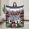 The Only Thing More Powerful Than Hate Is Love Stadium Unity Concept Blankets Coral Fleece Plush  Throw Blanket for Bed Quilt