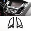 Для Ford Focus MK3 2012 с правым рулем ABS Декоративные аксессуары для интерьера из углеродного волокна подлокотник двери кнопка стеклоподъемника панель управления кондиционером